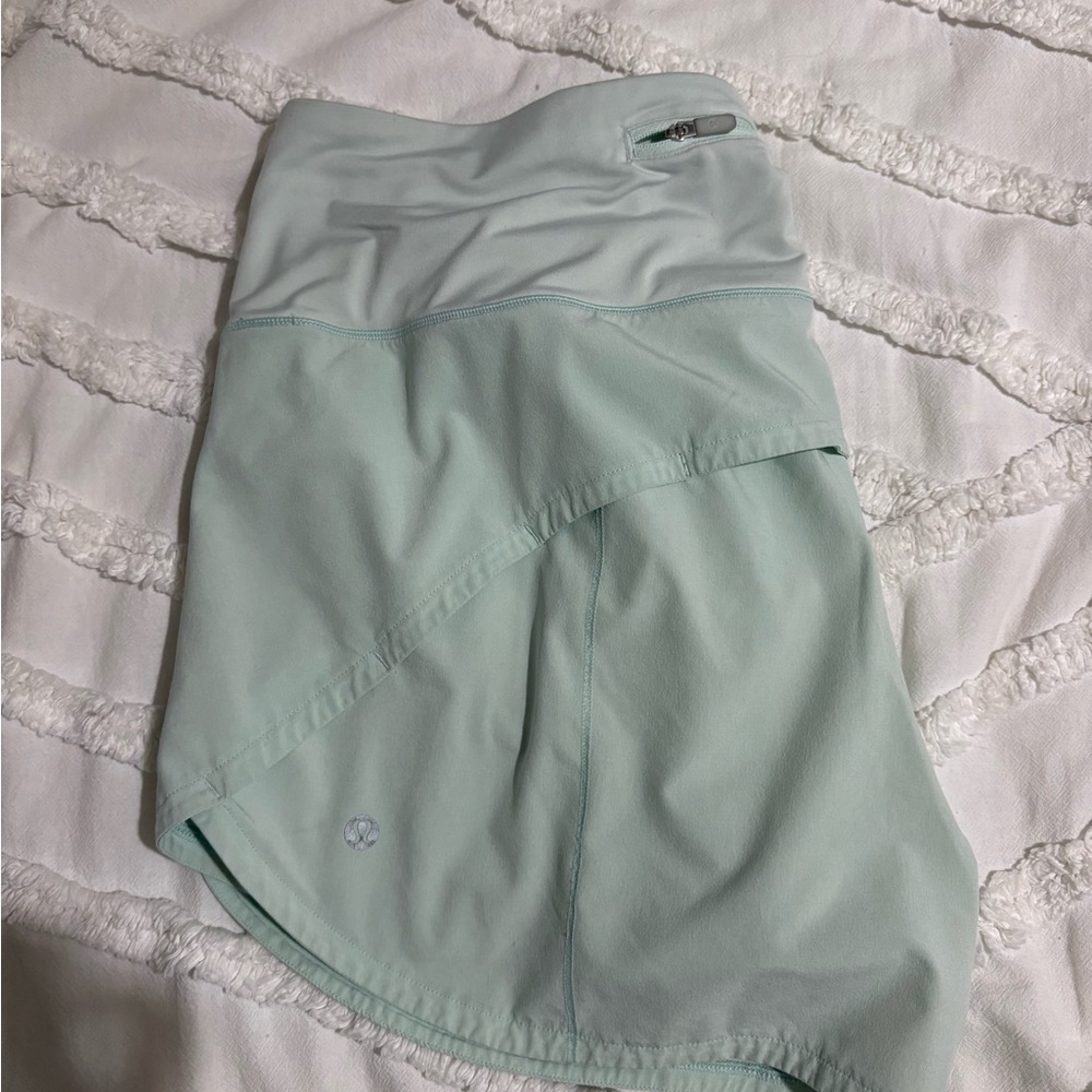 Lululemon Mint Speed Up Shorts